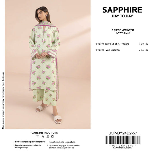 Sapphire Day-to-Day Collection | Printed Lawn Suits | Premium First Copy