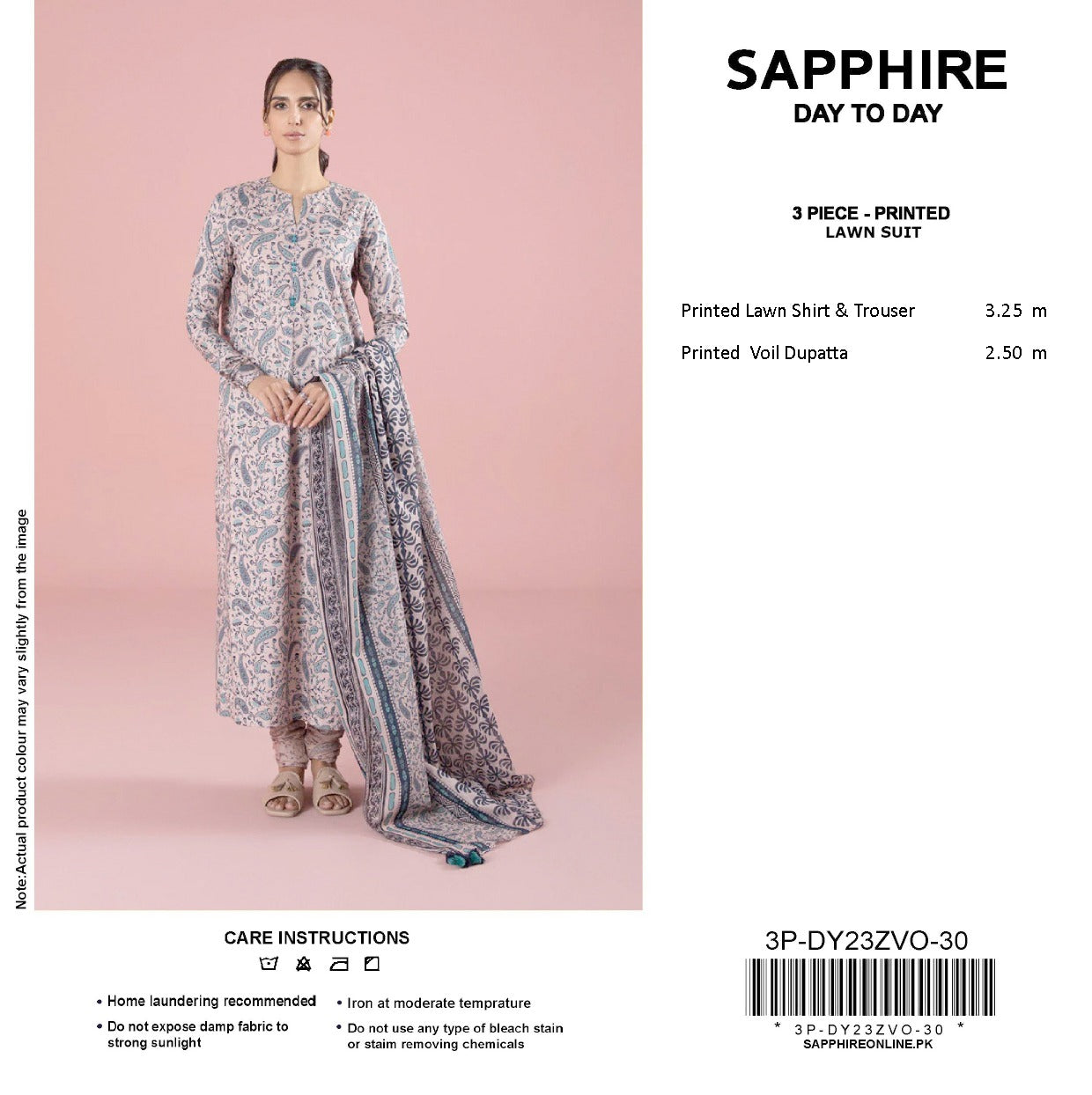 Sapphire Day-to-Day Collection | Printed Lawn Suits | Premium First Copy