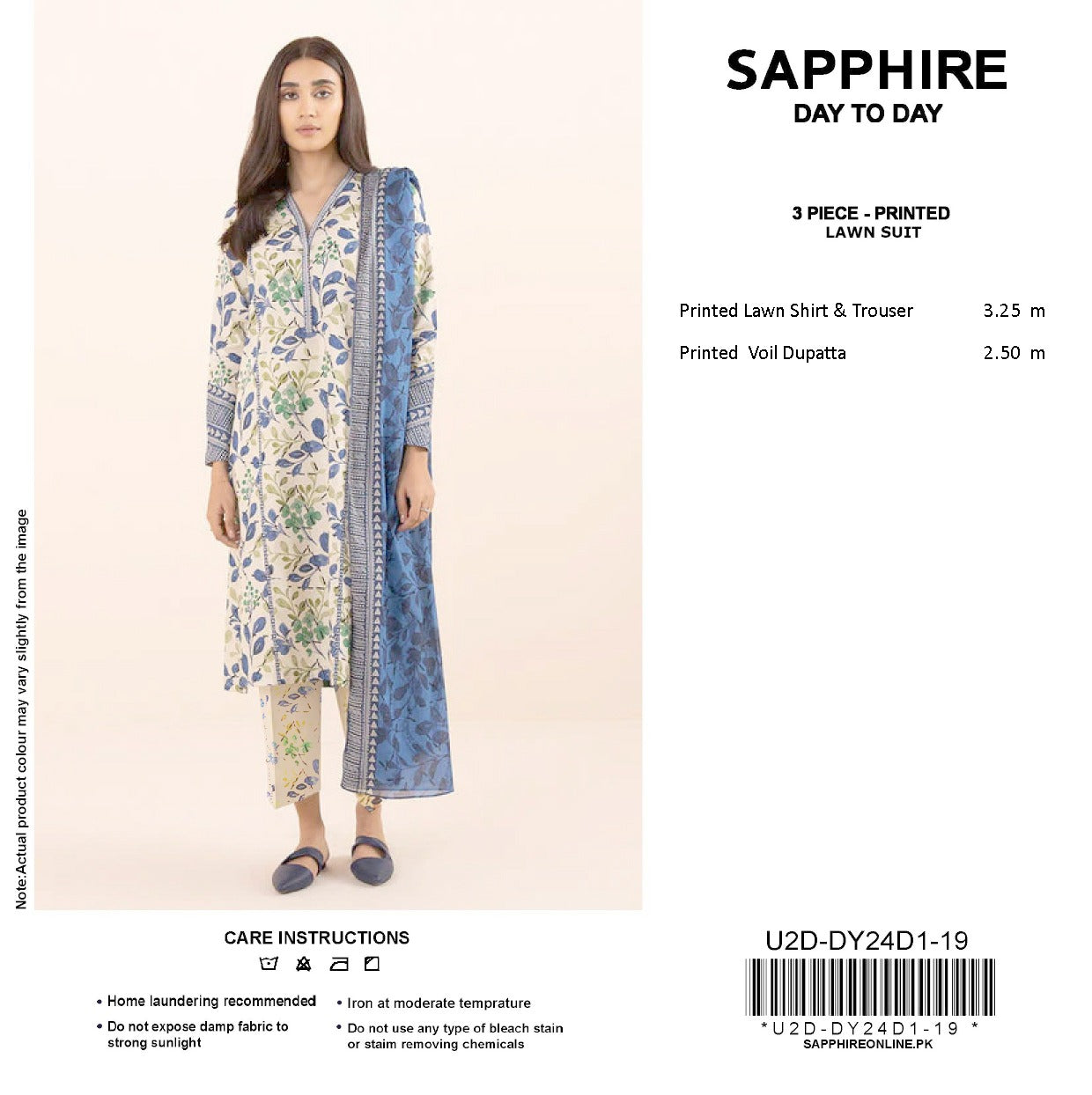 Sapphire Day-to-Day Collection | Printed Lawn Suits | Premium First Copy