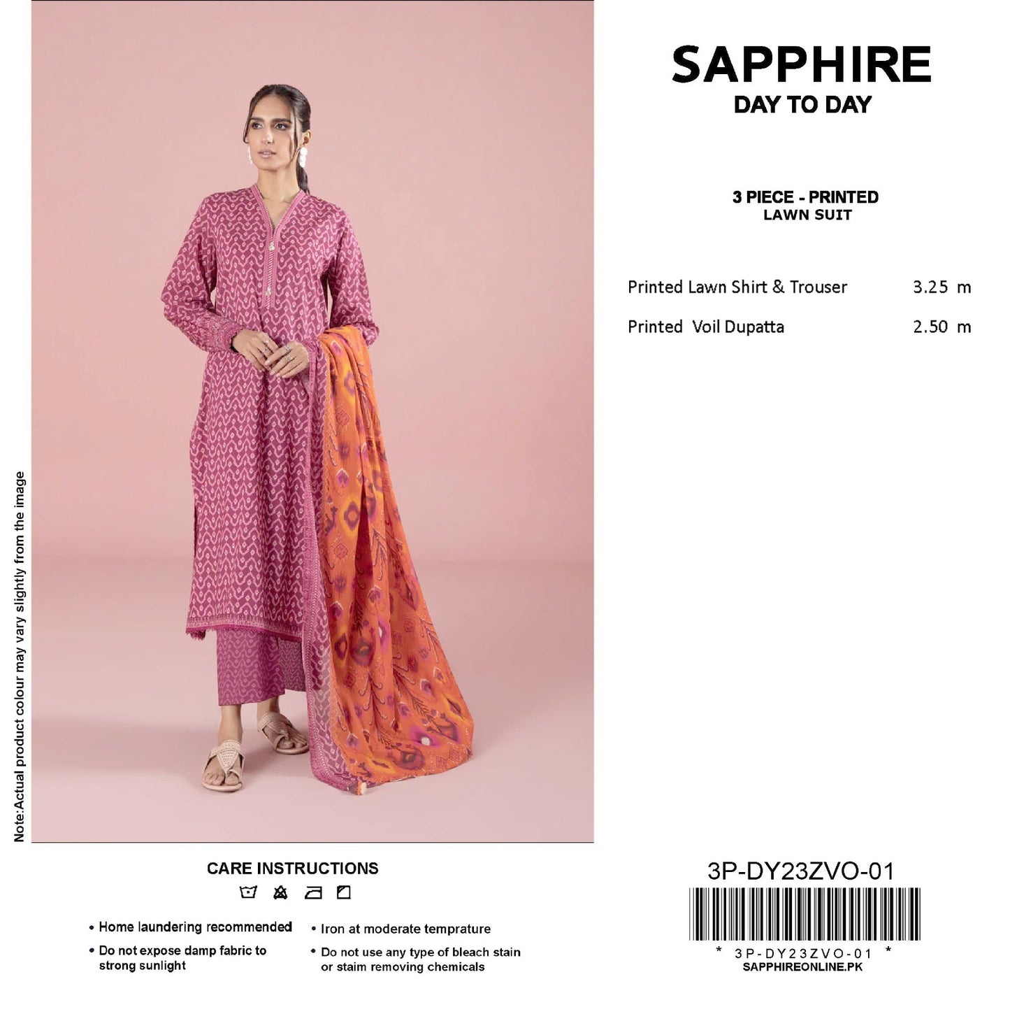 Sapphire Day-to-Day Collection | Printed Lawn Suits | Premium First Copy