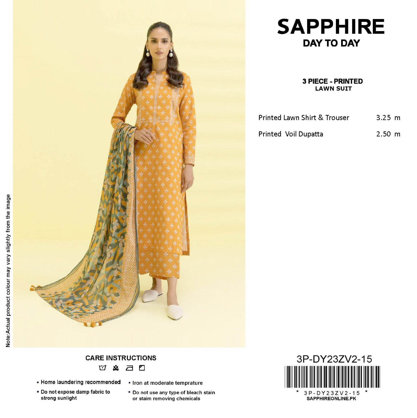 Sapphire Day-to-Day Collection | 3-Piece Unstitched Lawn Suits | Premium First Copy